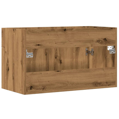 Waschbeckenunterschrank Artisan-Eiche 90x38,5x46 Holzwerkstoff