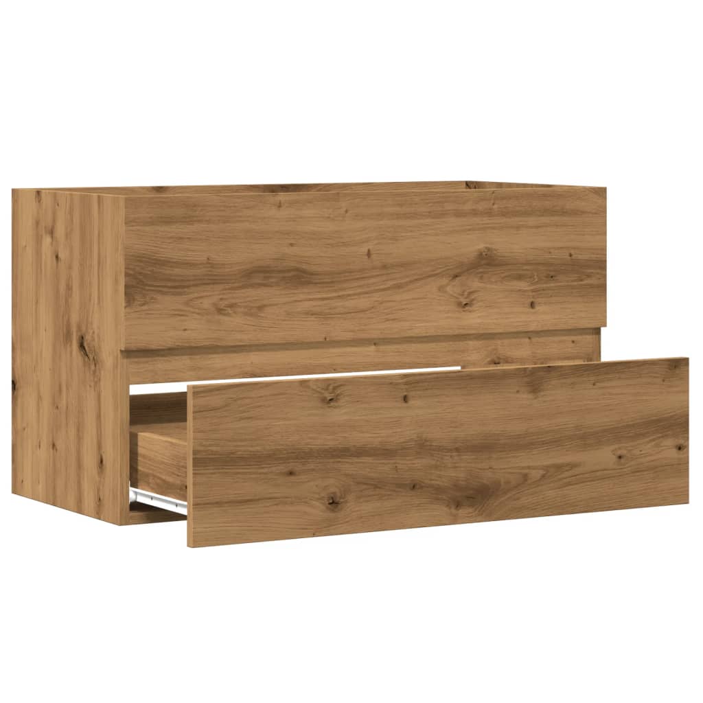 Waschbeckenunterschrank Artisan-Eiche 90x38,5x45 Holzwerkstoff