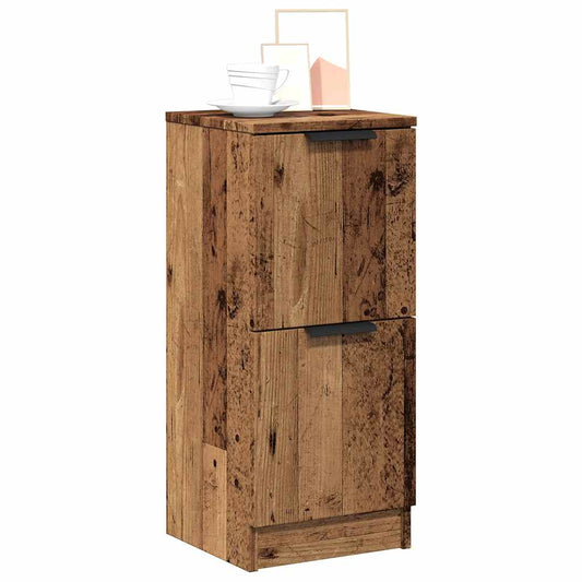 Sideboards 2 Stk. Altholz-Optik 30x30x70 cm Holzwerkstoff