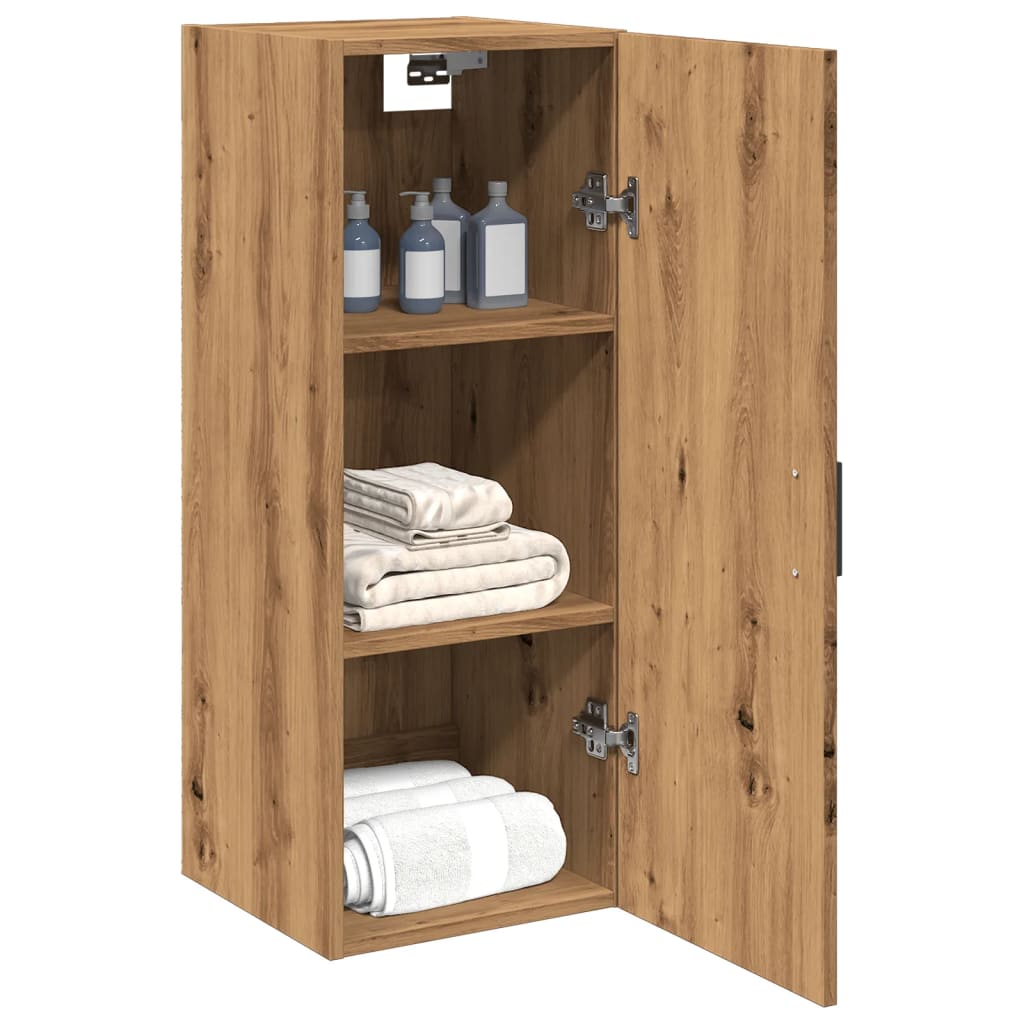 Wandschrank Artisan-Eiche 34,5x34x90 cm Holzwerkstoff