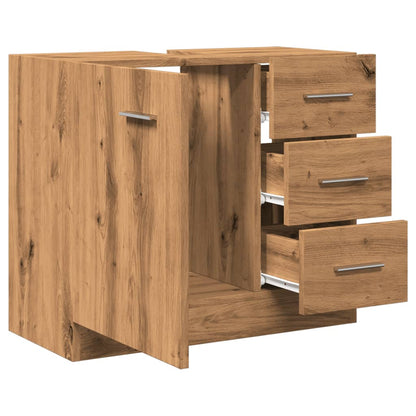 Waschbeckenschrank Artisan-Eiche 63x30x54 cm Holzwerkstoff