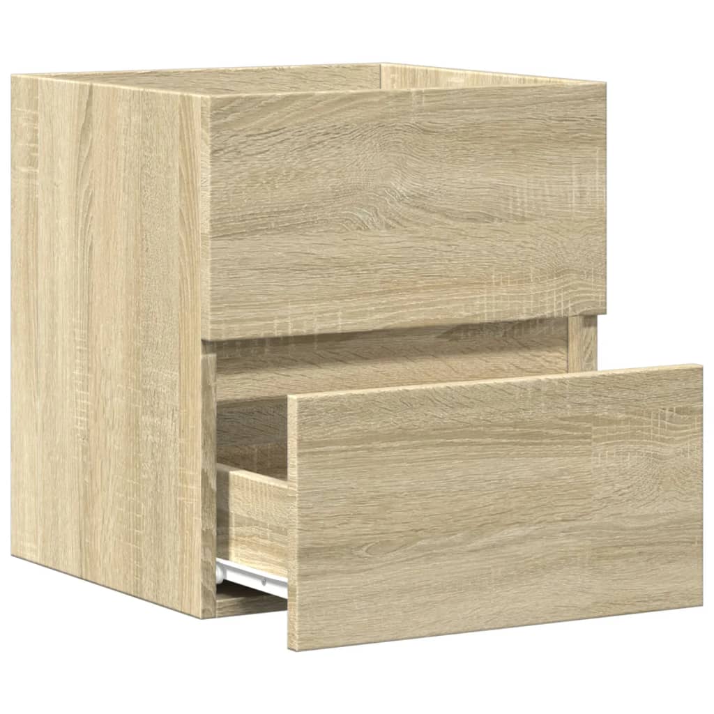 Waschbeckenunterschrank Sonoma-Eiche 41x38,5x45cm Holzwerkstoff