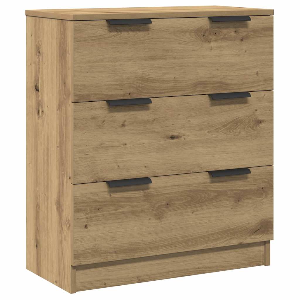 Sideboards 3 Stk. Artisan-Eiche 60x30x70 cm Holzwerkstoff