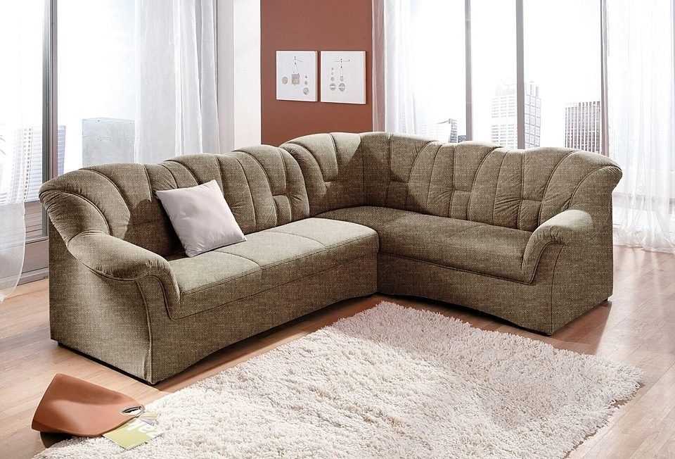 Ecksofa "PAPENBURG" von DOMO COLLECTION braun