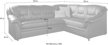 Ecksofa "MONTANA" von DOMO COLLECTION Kunstleder Softlux