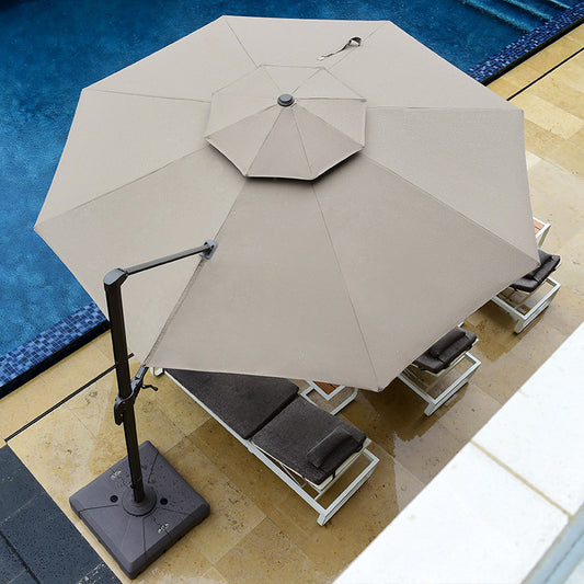 Parasol 3 meters including panels - stylish protection for sunny days