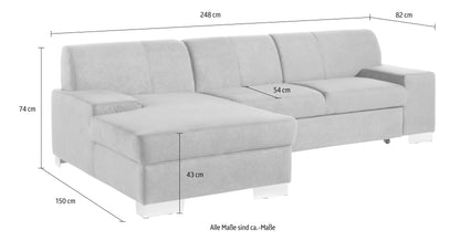 ECKSOFA "STAR" von DOMO COLLECTION Kunstleder Softlux